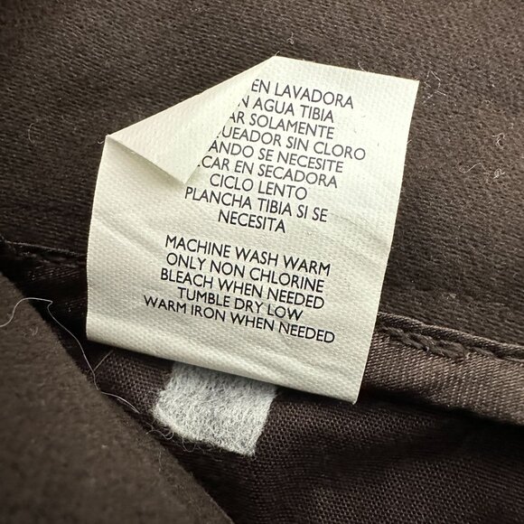 Daisy Fuentes Brown Bootcut Pants Classic Style Size 10 Comfortable Cotton Blend - Picture 5 of 5